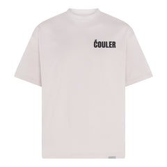 ĆOULER Oversized T-Shirt in Cream – Front View