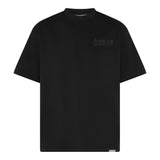 ĆOULER Black Oversized Tee – Close-Up of Logo Print