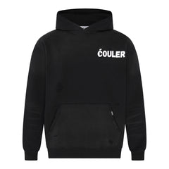 ĆOULER Vintage Washed Hoodie in Black – Front View