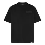 ĆOULER Black Oversized Tee – Close-Up of Logo Print